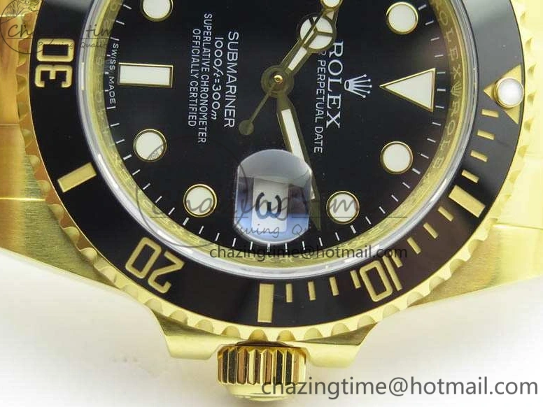 0208 Submariner TW Best Edition 116618LN Black Full YG Wrapped A SmartChoice 3565